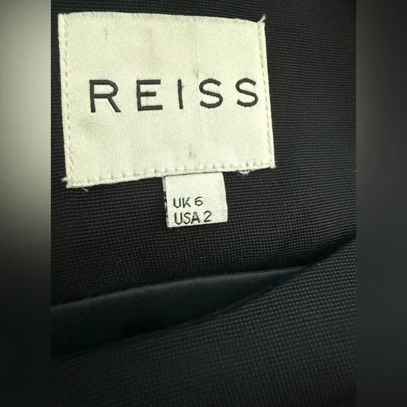 Reiss Fit And Flare Knee Length Long Sleeves Career Church Dress Size 2 - Picture 3 of 4